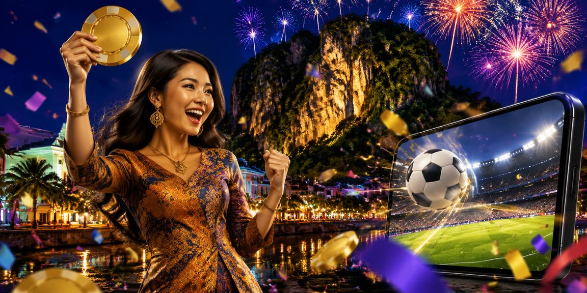 Pengguna kasino mudah alih berbaju batik di Ipoh menyemak pertaruhan badminton di jav777