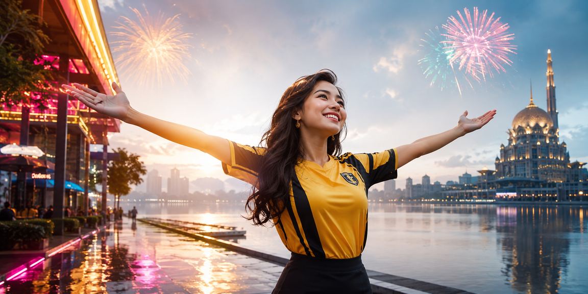 Suasana pertaruhan kasino gaya Melayu di Putrajaya pada meja roulette jav777